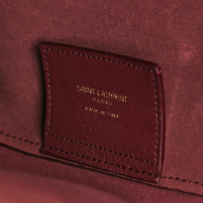 Saint Laurent Calfskin Large Shopping Tote Bordeaux 7 of 12