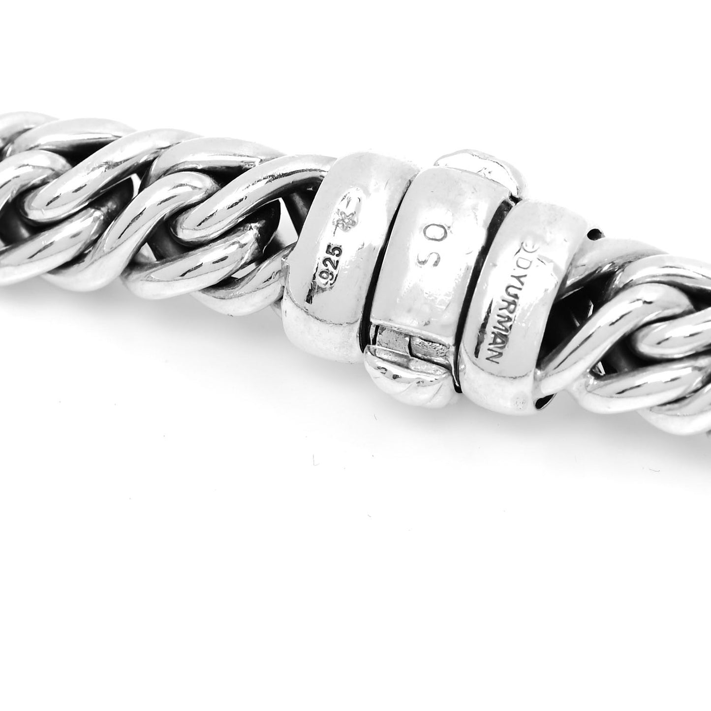 Sterling Silver Diamond Lyrica Rope Necklace
