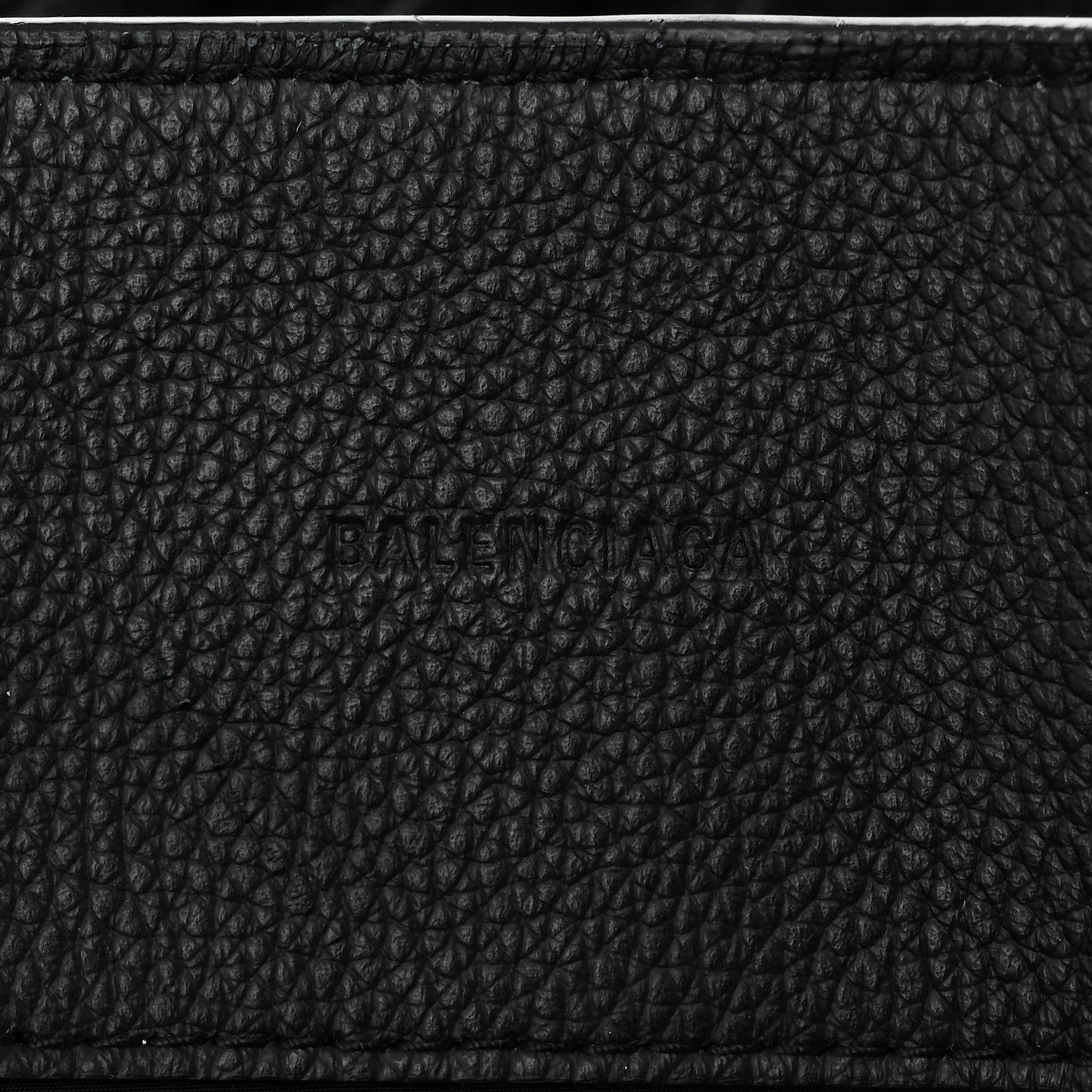 Balenciaga Grained Calfskin Embossed Large Car East West Tote Black 6 of 10
