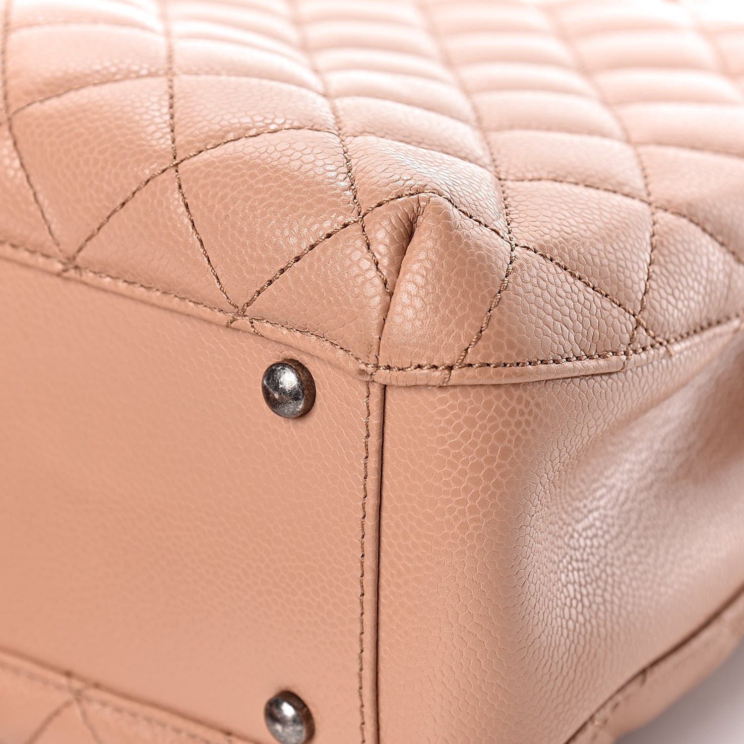 Chanel Caviar Quilted Large City Shopping Tote Beige 11 of 14