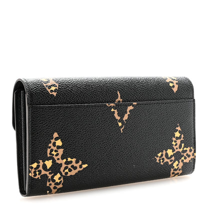 Louis Vuitton Monogram Giant Jungle Sarah Wallet Black 3 of 6