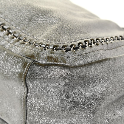 Chanel Metallic Deerskin Luxe Ligne Flap Silver 19 of 21