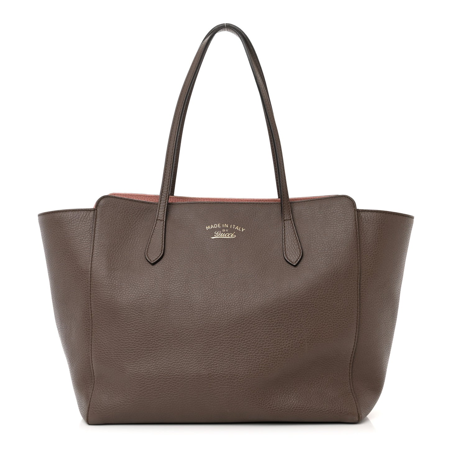 Dollar Calfskin Medium Swing Tote Grey Field Soft Pink