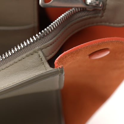 Celine Smooth Calfskin Suede Small Tri-Color Trapeze Orange 17 of 22