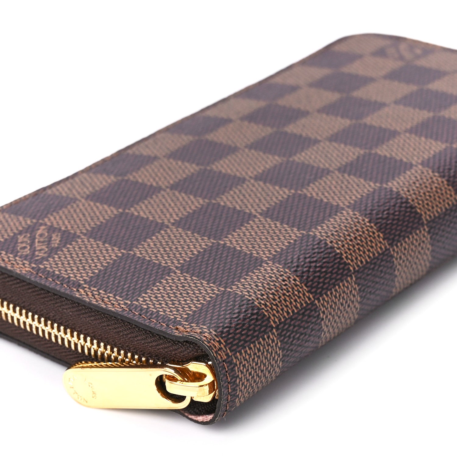 Louis Vuitton Damier Ebene Zippy Wallet Rose Ballerine 10 of 12