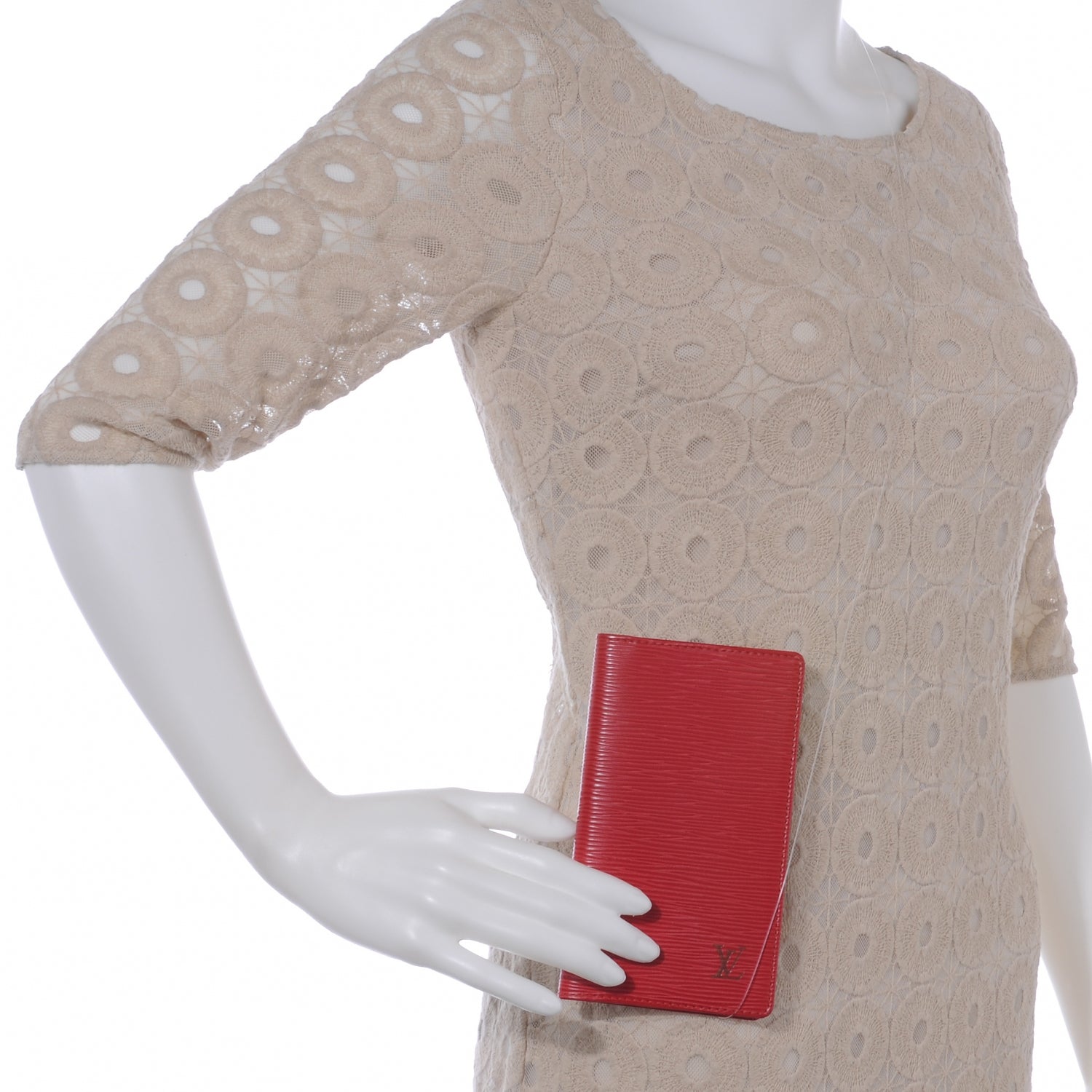 Louis Vuitton Epi Checkbook Cover Red 2 of 6