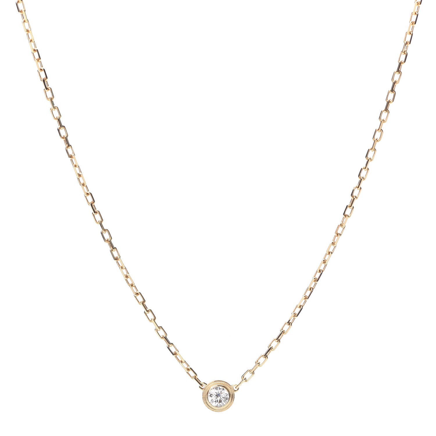 Cartier 18K Pink Gold Diamond XS D'Amour Pendant Necklace 1 of 5