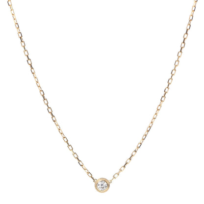 Cartier 18K Pink Gold Diamond XS D'Amour Pendant Necklace 1 of 5