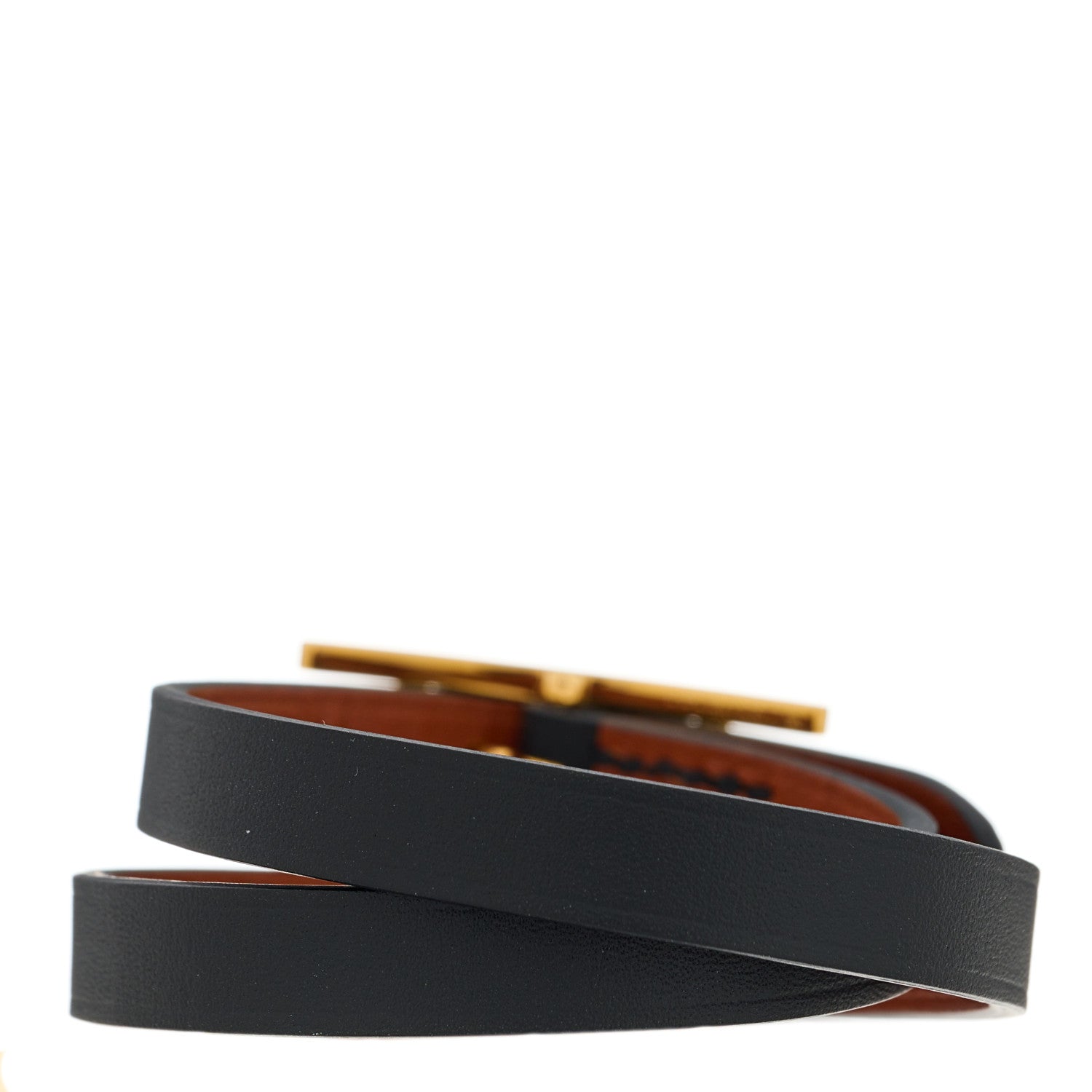 Hermes Swift Behapi Double Tour Bracelet T1 Black 2 of 4