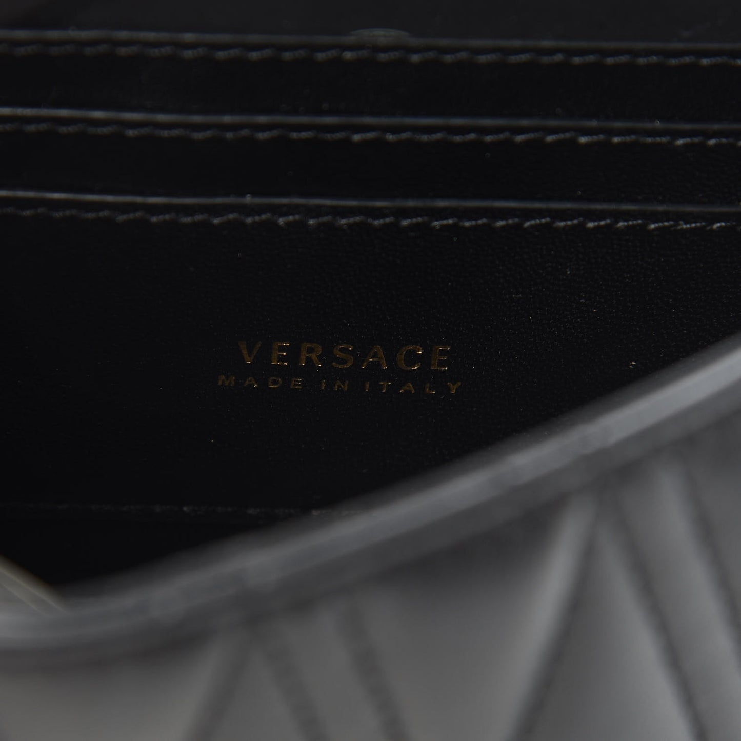 Nappa Quilted Virtus Evening Bag Black