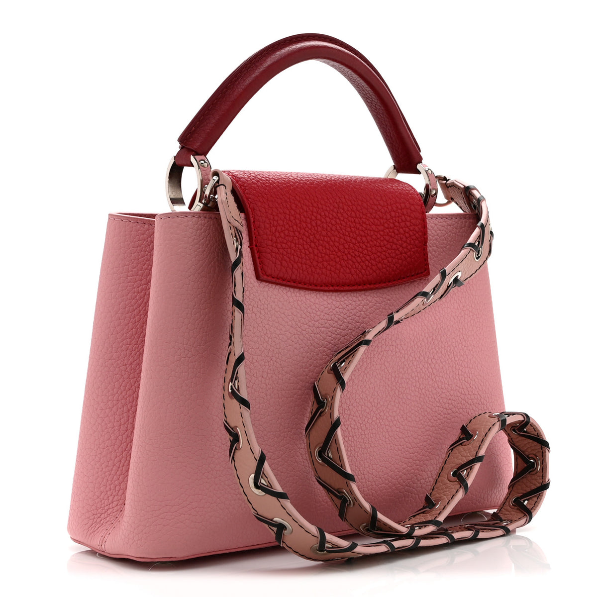 Taurillon Capucines BB Pink Dark Red