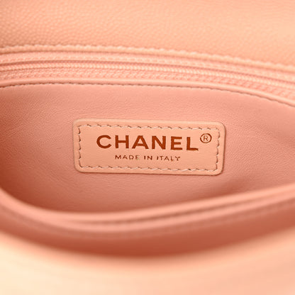 Chanel Caviar Quilted Mini Coco Handle Flap Light Pink 6 of 10