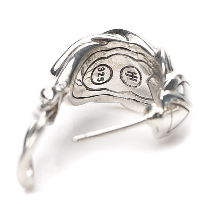 John Hardy Sterling Silver Legends Naga Buddha Belly Earrings 4 of 4