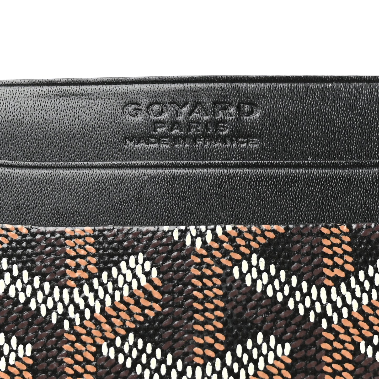 Goyardine Saint Sulpice Card Holder Black