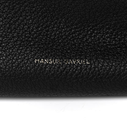Mansur Gavriel Tumbled Calfskin Backpack Bag Black 6 of 14