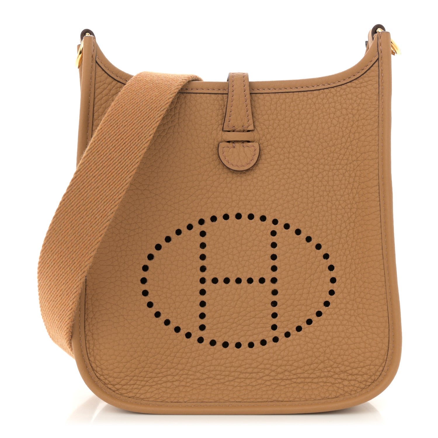 Hermes Taurillon Clemence Evelyne TPM Biscuit 1744448 – FASHIONPHILE