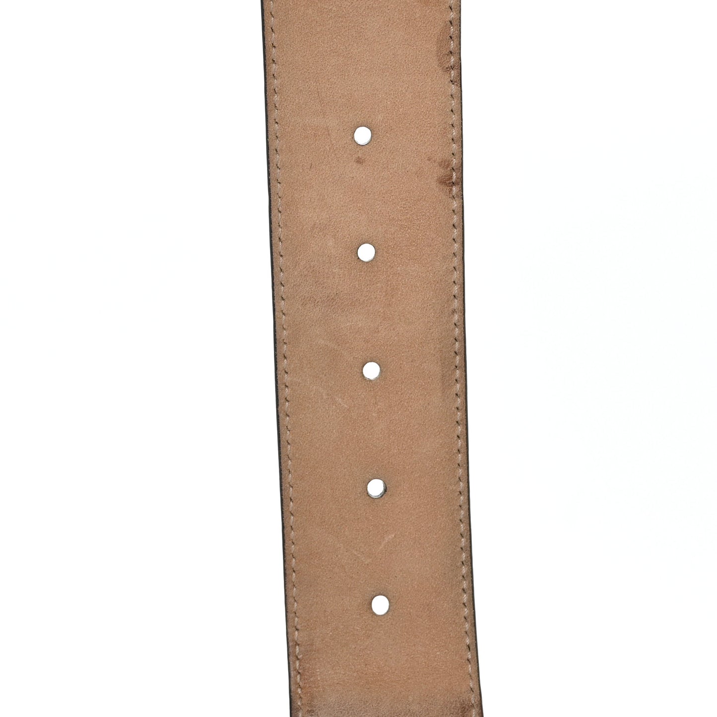 Nylon Calfskin Double G Web 40mm Belt 85 34 Green Red Cuir