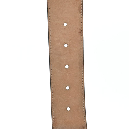 Gucci Nylon Calfskin Double G Web 40mm Belt 85 34 Green Red Cuir 4 of 6