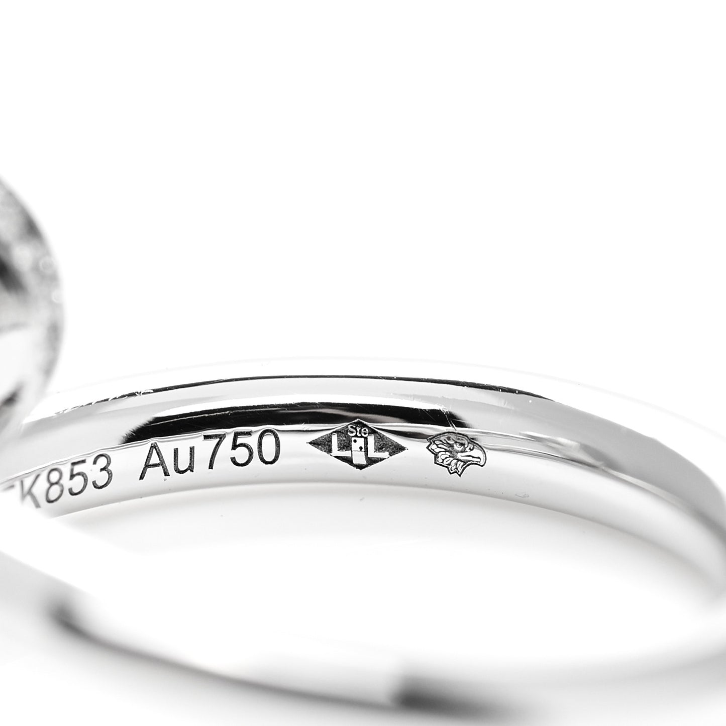 18K White Gold Diamond Juste Un Clou Ring 52 6