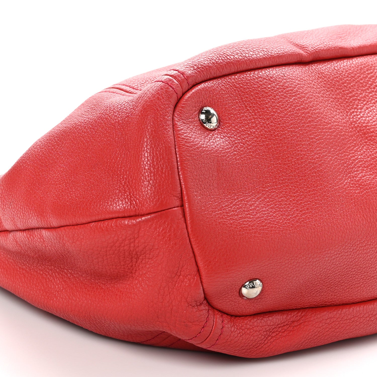 Prada Vitello Phenix Hobo Rosso 9 of 11