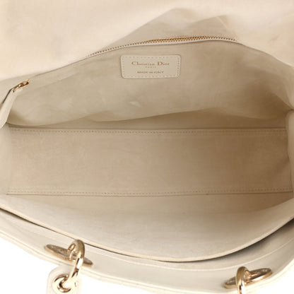 Christian Dior Lambskin Cannage Large Lady Dior White 5 of 13