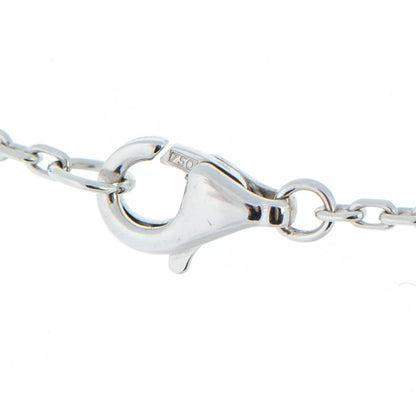 Cartier 18K White Gold Diamond Interlocking LOVE Necklace 4 of 7