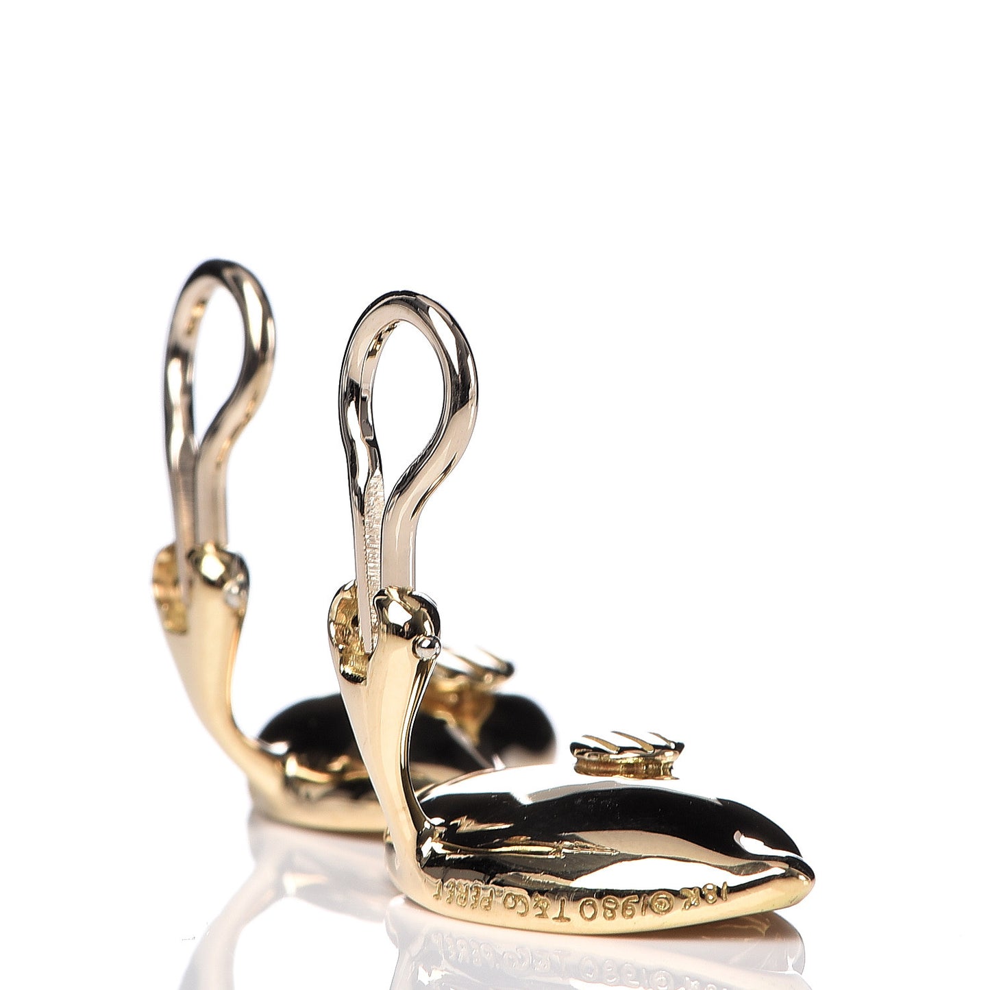 18K Yellow Gold Elsa Peretti Calla Lily Clip-On Earrings