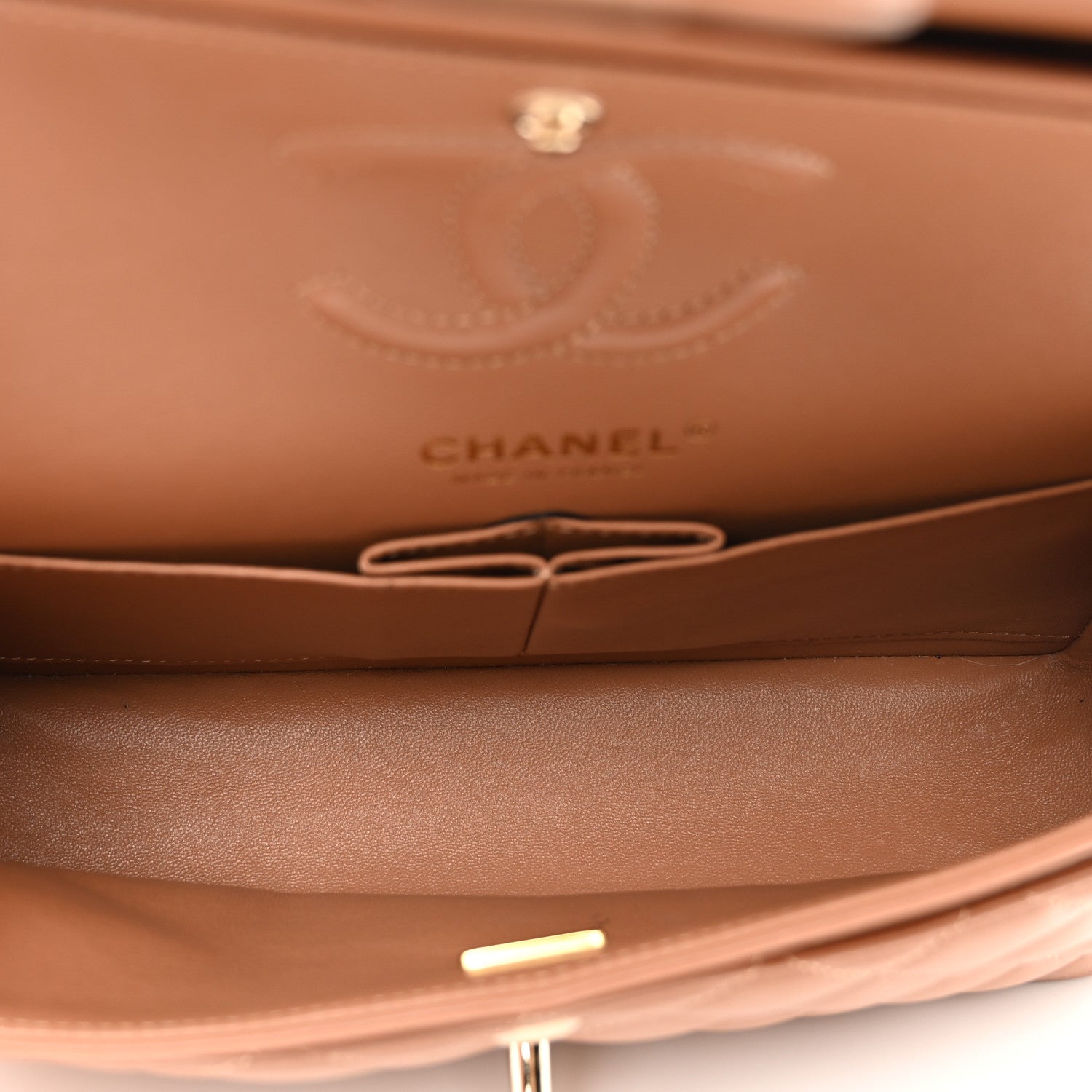 Chanel Lambskin Quilted Small Double Flap Brown 5 of 9