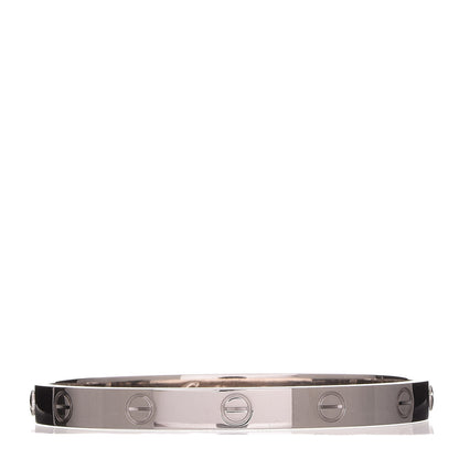 Cartier 18K White Gold LOVE Bracelet 16 1 of 8