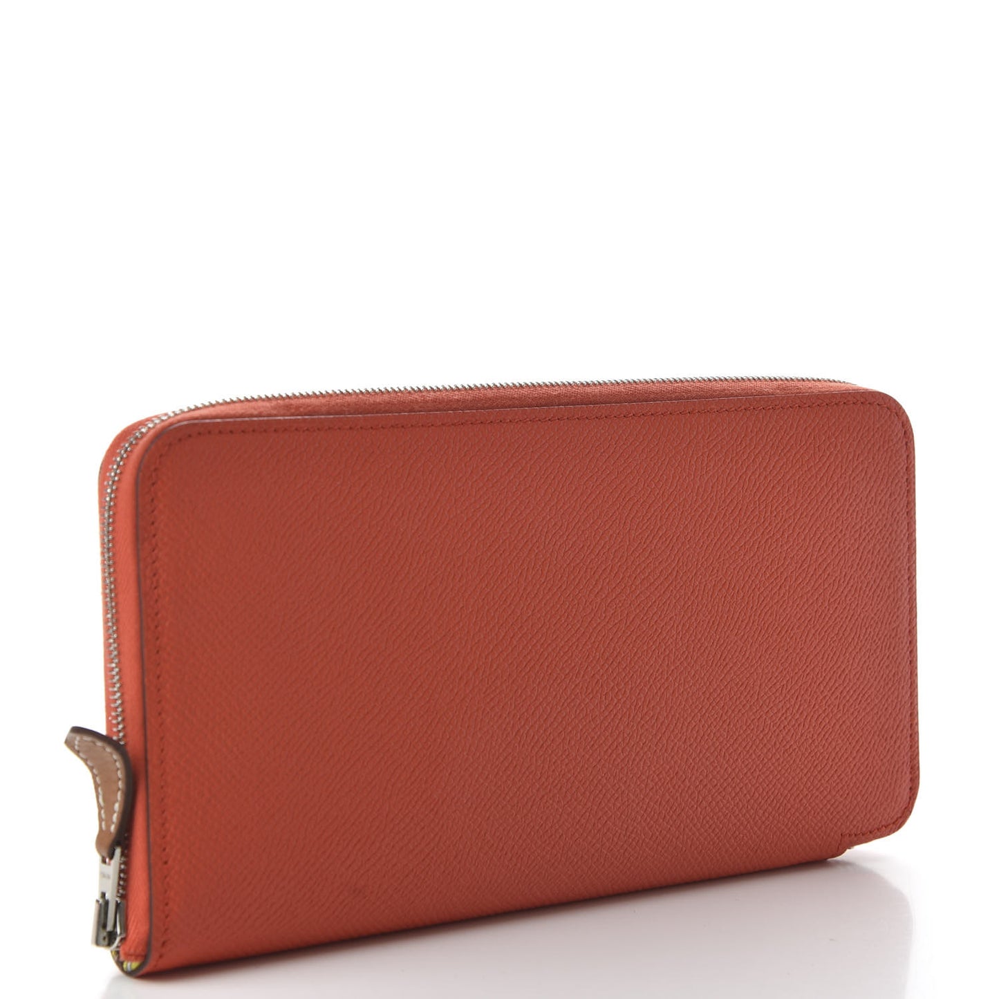 Epsom Silk'In Wallet Orange Poppy Fauve