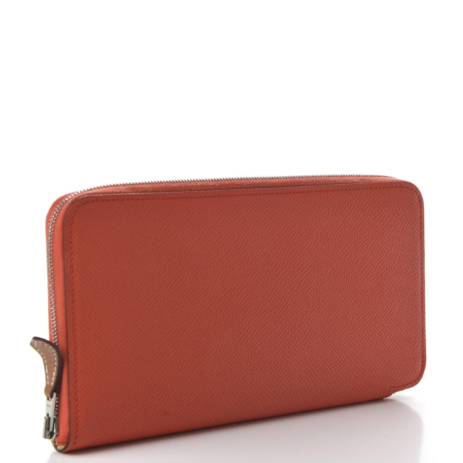 Hermes Epsom Silk'In Wallet Orange Poppy Fauve 3 of 10