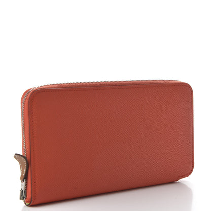 Hermes Epsom Silk'In Wallet Orange Poppy Fauve 3 of 10