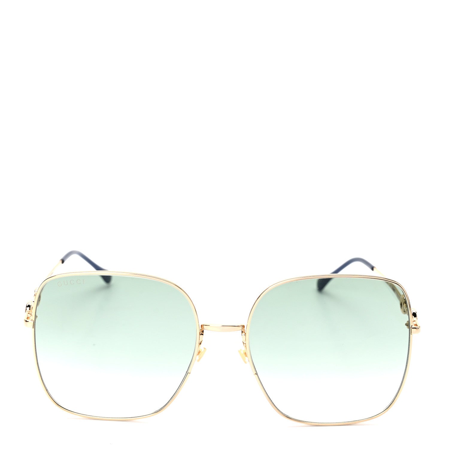 Gucci Metal Horsebit Square Frame Sunglasses GG0879S Grey 2 of 9