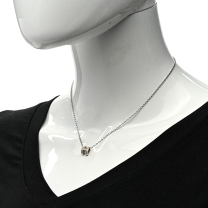 Hermes Palladium Mini Pop H Pendant Necklace Marron Glace 2 of 7