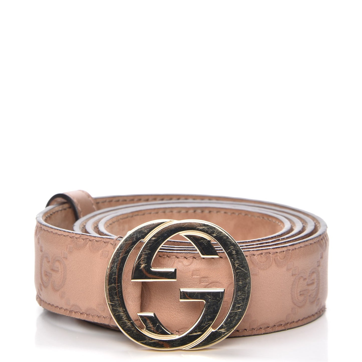 Guccissima Interlocking G Belt 90 36 Winter Rose
