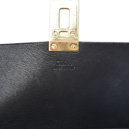 Chloe Suede Calfskin Patchwork Drew Shoulder Bag Black 6 of 18
