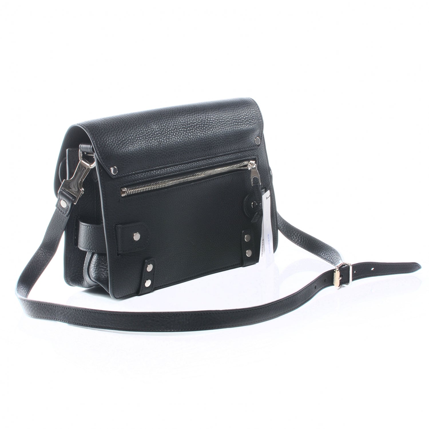 Proenza Schouler Textured Leather PS11 Shoulder Bag Black 3 of 9
