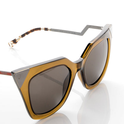 Fendi Iridia Cat Eye Sunglasses FF 0060/S Olive 6 of 9