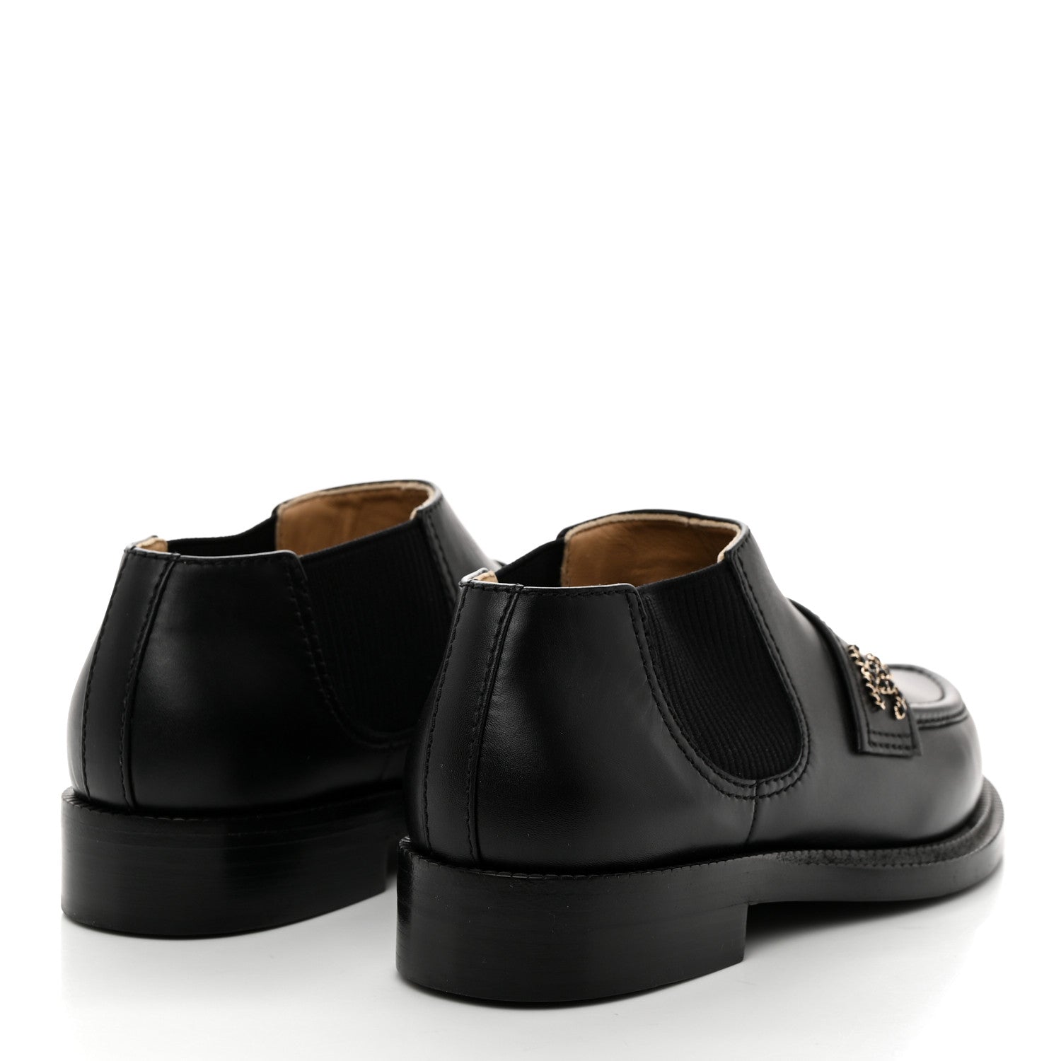 Chanel Calfskin Elastic Short Boots 37 Black 4 of 8