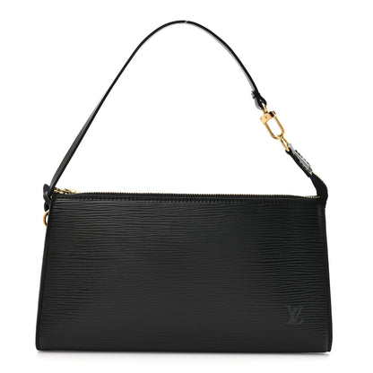Louis Vuitton Epi Pochette Accessories 24 Black 1 of 10