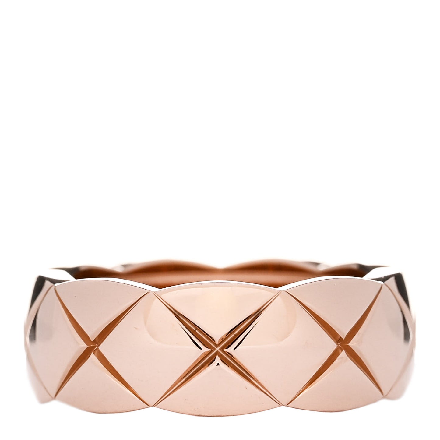 18K Beige Gold Small Coco Crush Ring 48 4.5