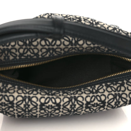 Loewe Jacquard Anagram Calfskin Small Cubi Bag Navy Black 5 of 6
