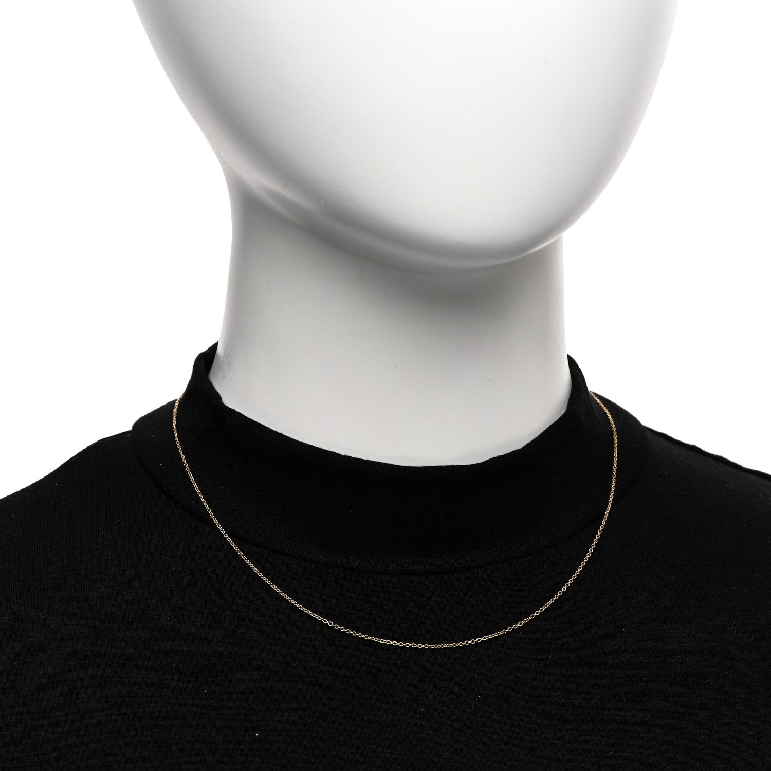 Tiffany 18K Yellow Gold Chain Necklace 16" 2 of 4