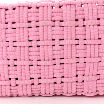 Balenciaga Washed Frayed Denim Braided XS Bistro Basket Pink 11 of 16