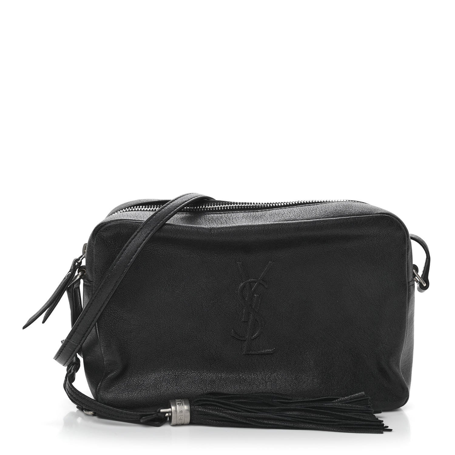 Saint Laurent Lambskin Monogram Small Lou Camera Bag Black 1 of 11