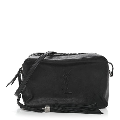 Saint Laurent Lambskin Monogram Small Lou Camera Bag Black 1 of 11