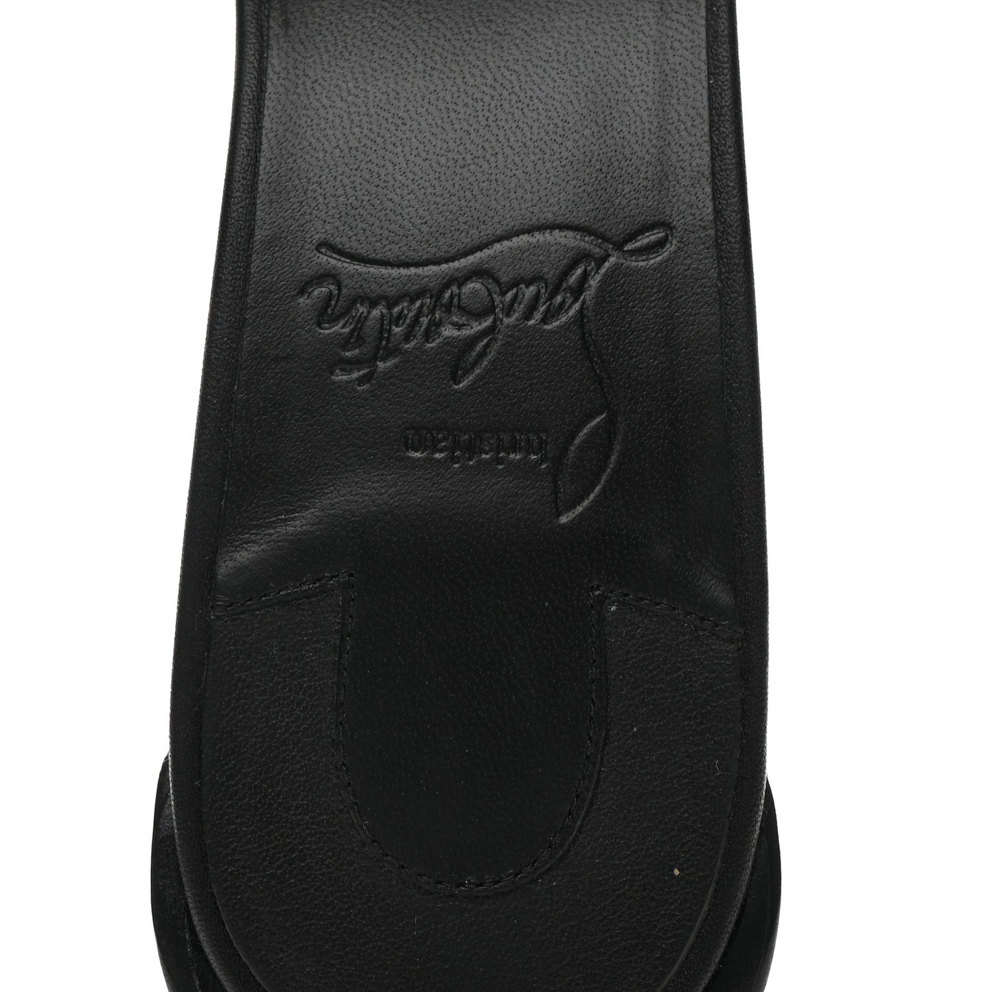 Calfskin Logo Embossed So CL 55 Mule 37.5 Black