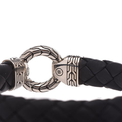 John Hardy Sterling Silver Calfskin 12mm Classic Chain Ring Clasp Bracelet 4 of 5