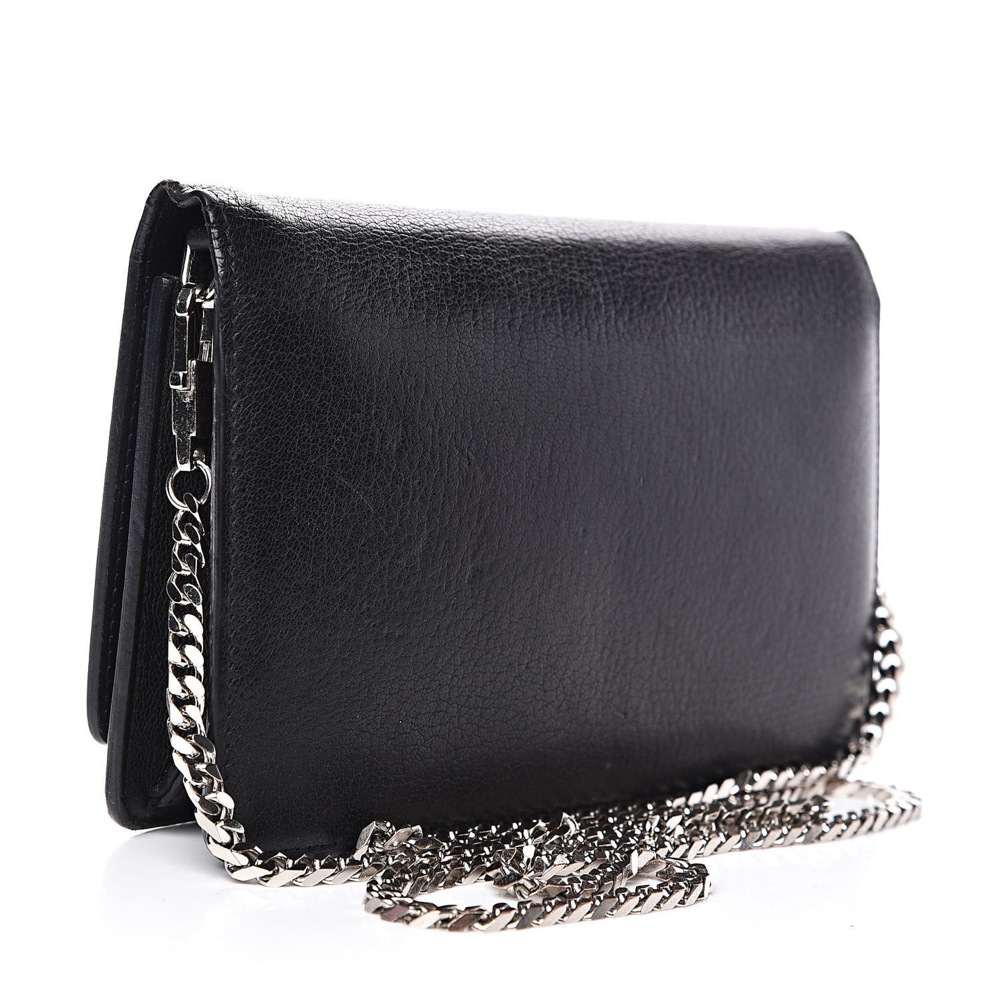 Sugar Goatskin Pandora Chain Wallet Black