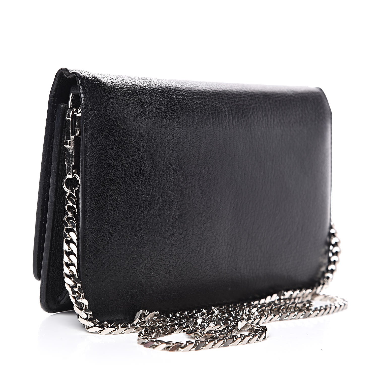 Givenchy Sugar Goatskin Pandora Chain Wallet Black 3 of 14
